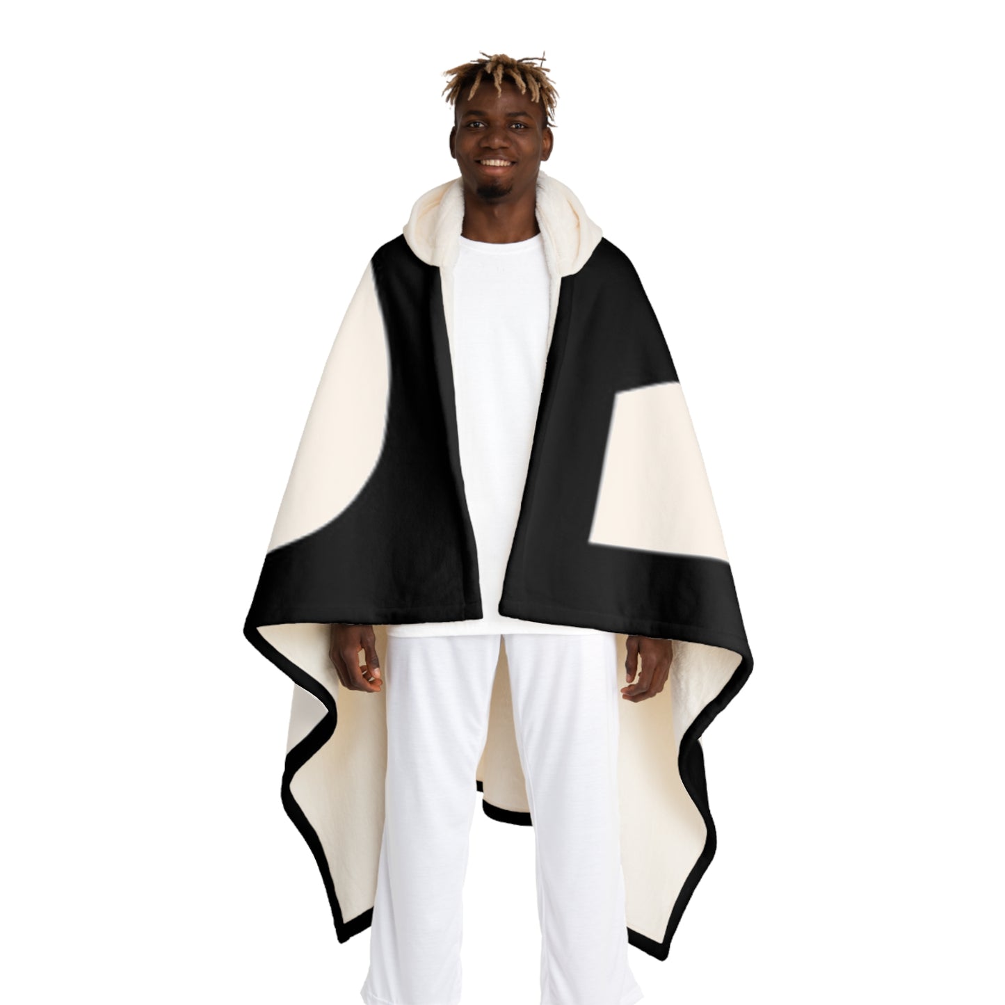 Hooded Sherpa Fleece Blanket