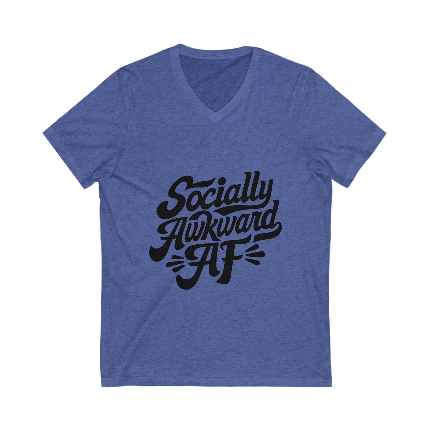 Unisex Jersey Short Sleeve V-Neck Tee