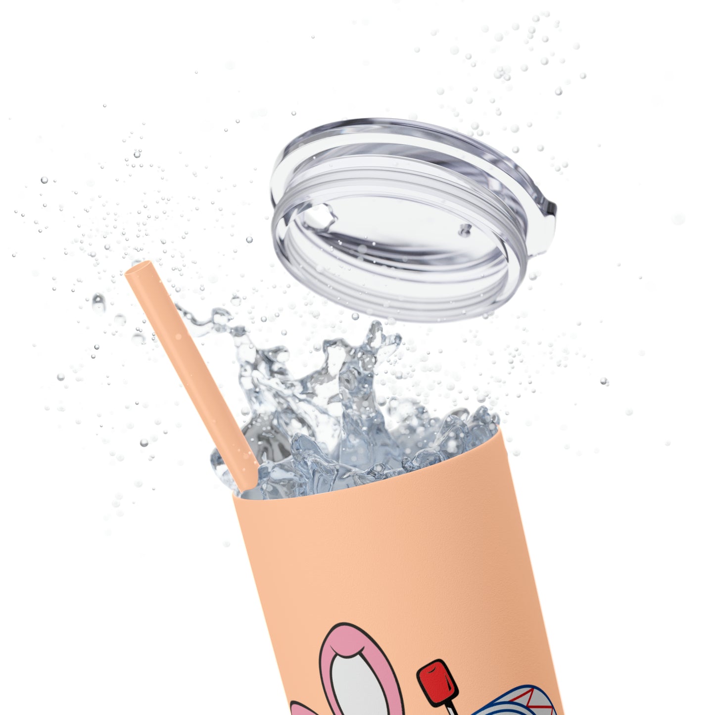 Skinny Tumbler with Straw, 20oz