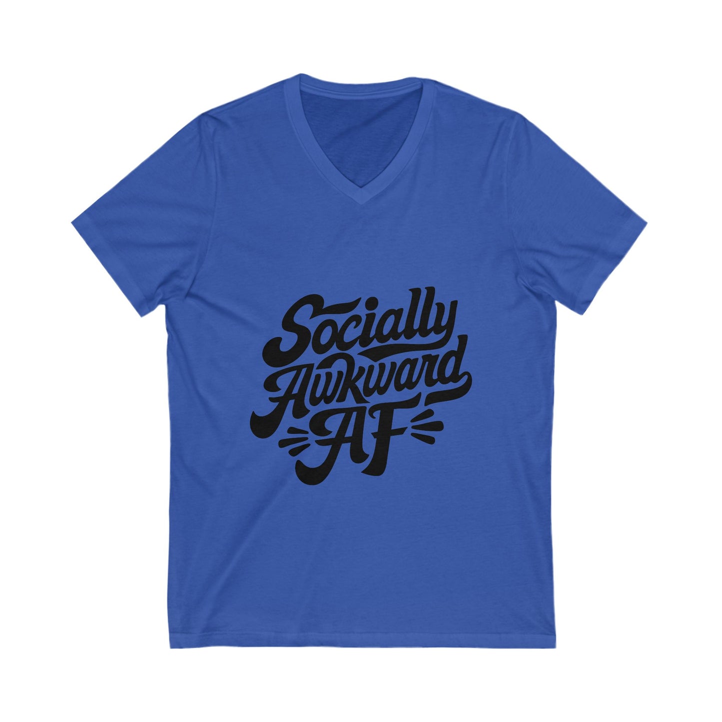 Unisex Jersey Short Sleeve V-Neck Tee