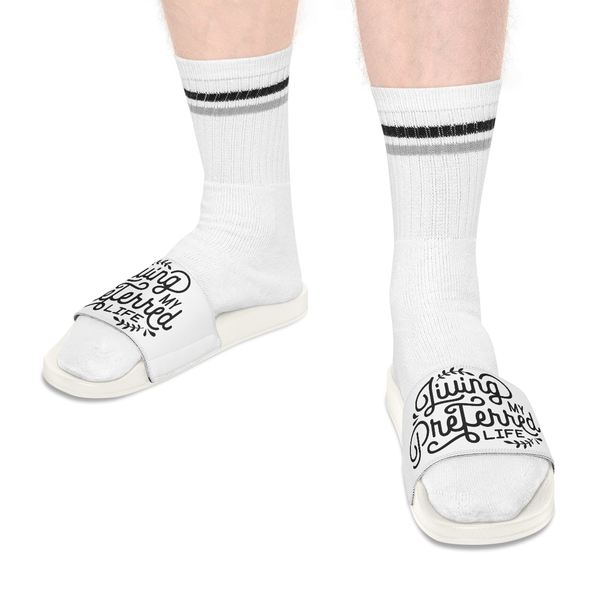 Client's Living My Preferred Life - Men's Slide Sandals