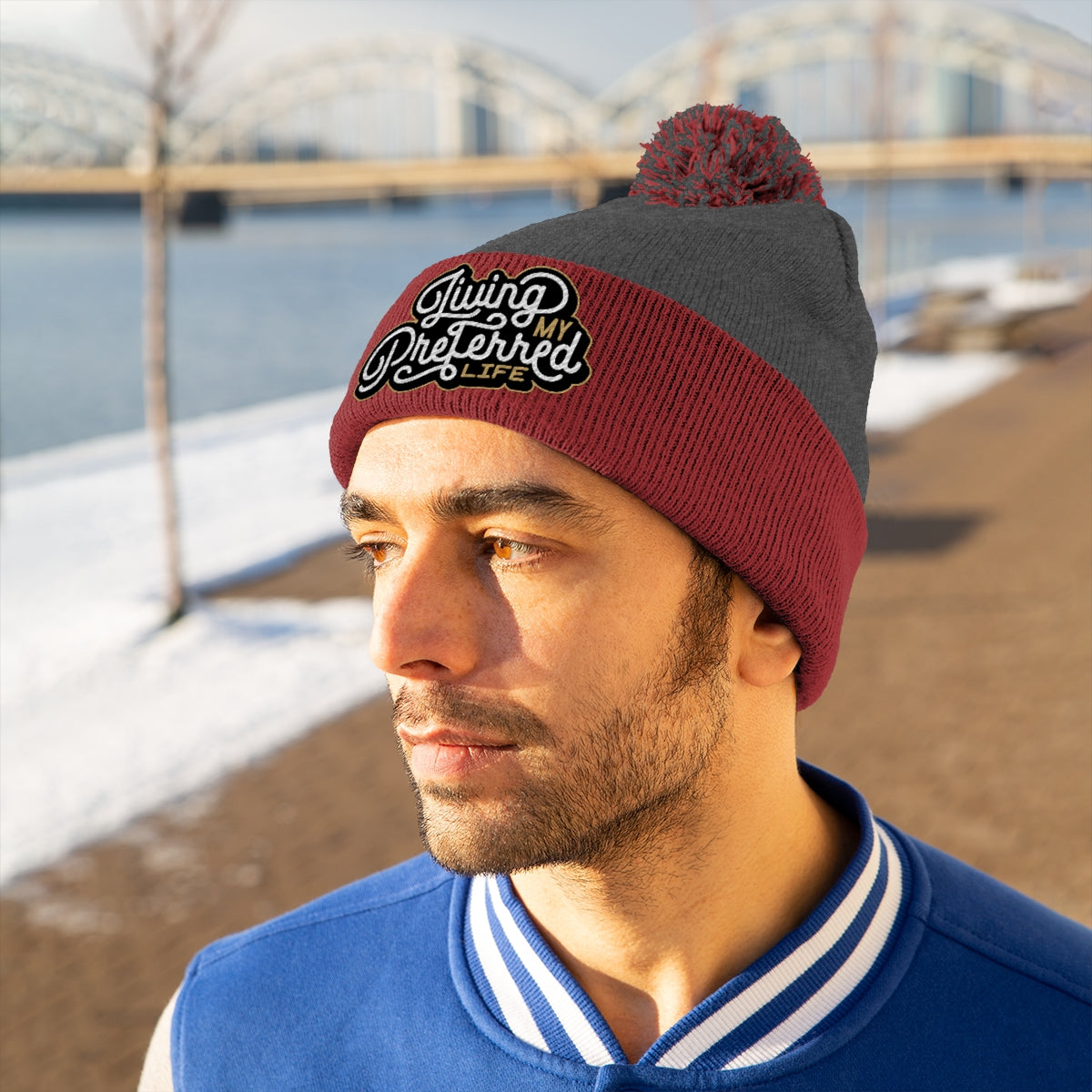Client's Living My Preferred Life - Pom Beanie