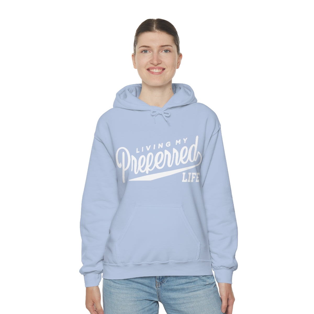 Client's Living My Preferred Life - Unisex Heavy Blend™ Hooded Sweatshirt