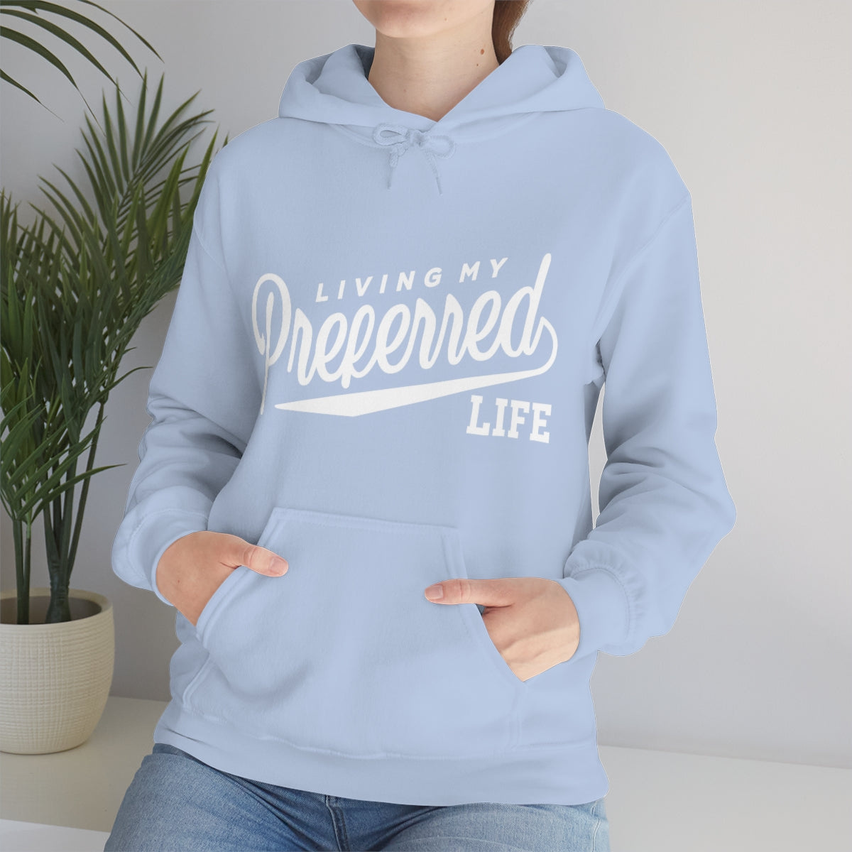 Client's Living My Preferred Life - Unisex Heavy Blend™ Hooded Sweatshirt