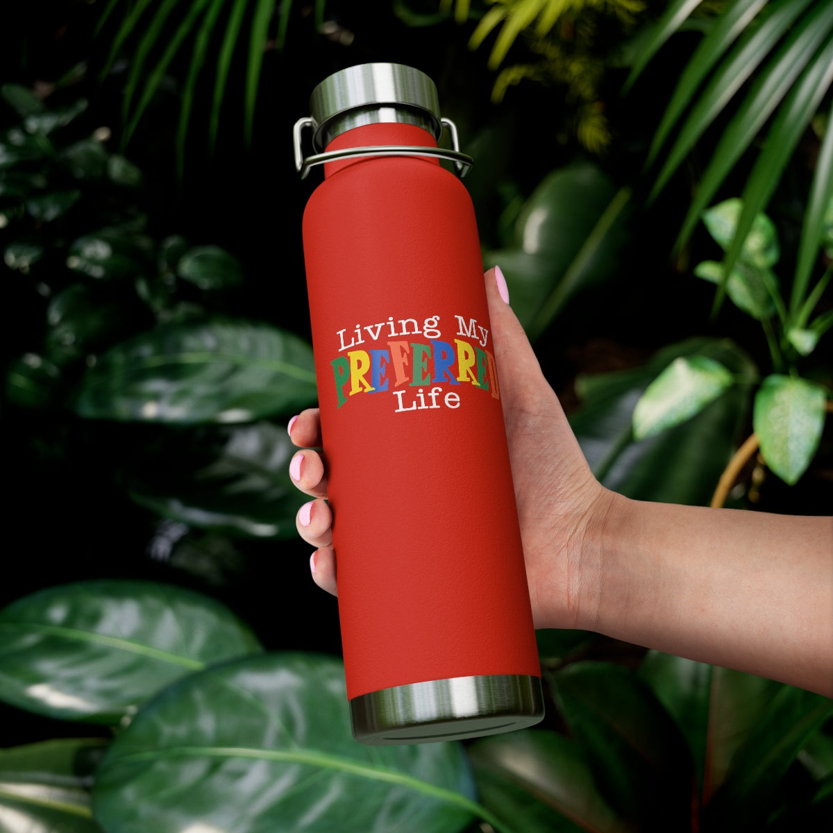 Client's Living My Preferred Life - Copper Vacuum Insulated Bottle, 22oz