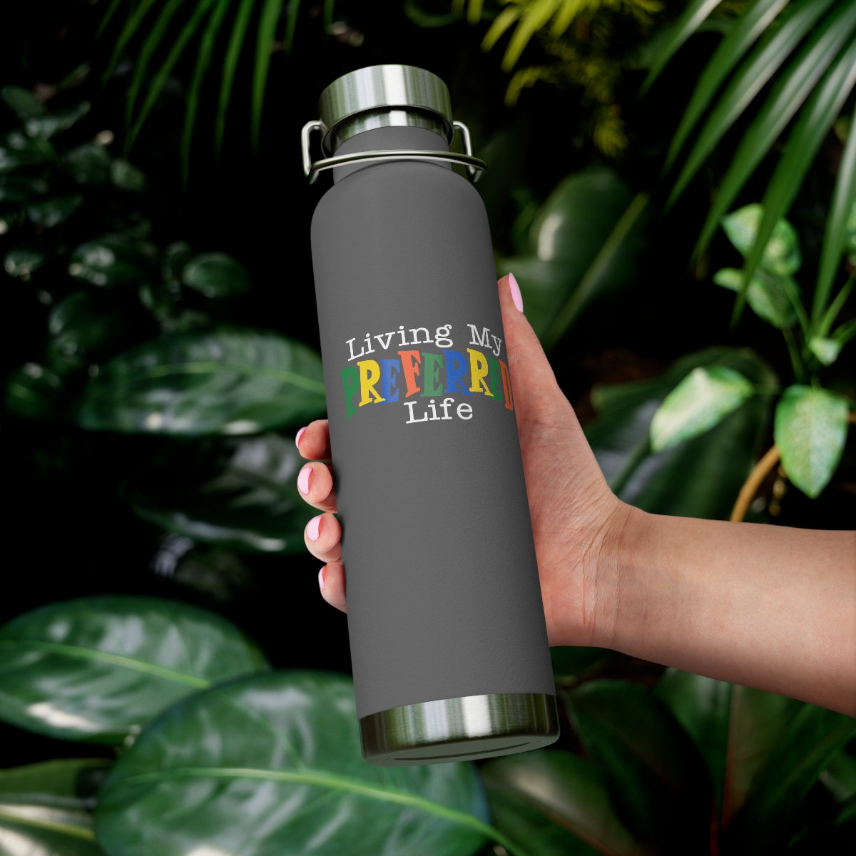 Client's Living My Preferred Life - Copper Vacuum Insulated Bottle, 22oz