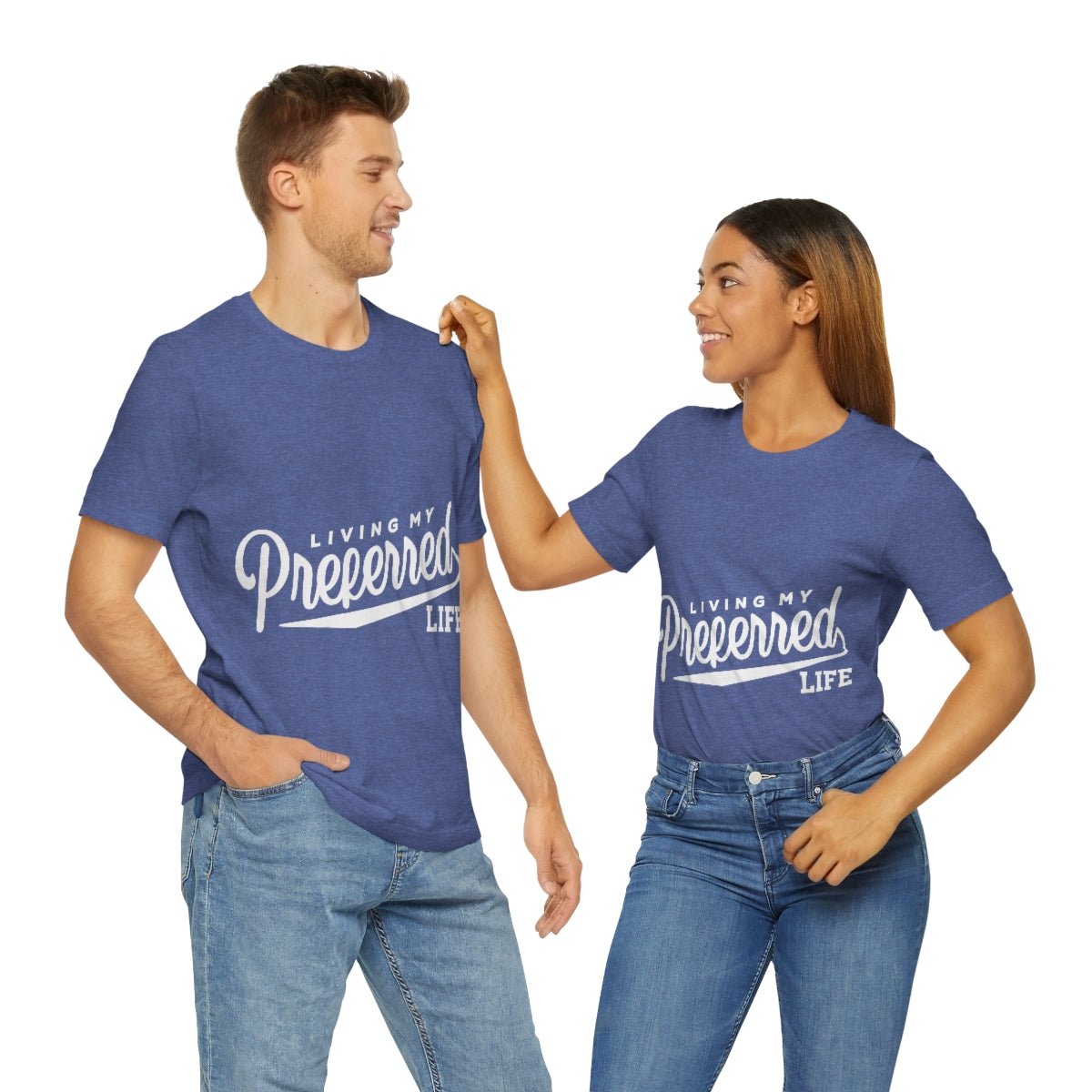 Client's Living My Preferred Life - Unisex Jersey Short Sleeve Tee