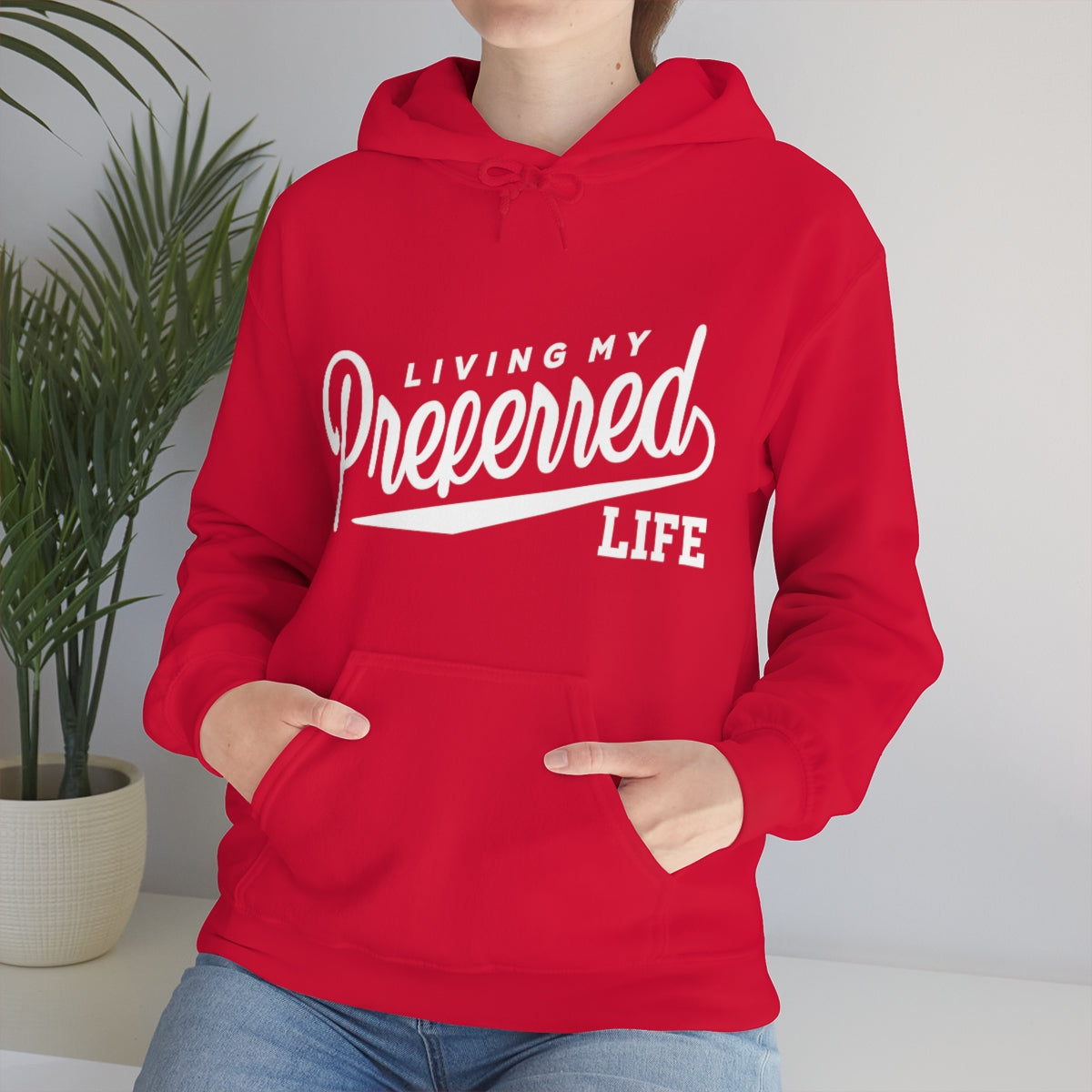 Client's Living My Preferred Life - Unisex Heavy Blend™ Hooded Sweatshirt
