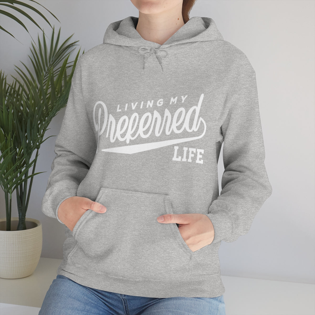 Client's Living My Preferred Life - Unisex Heavy Blend™ Hooded Sweatshirt