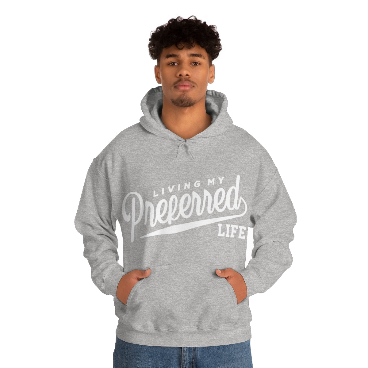 Client's Living My Preferred Life - Unisex Heavy Blend™ Hooded Sweatshirt