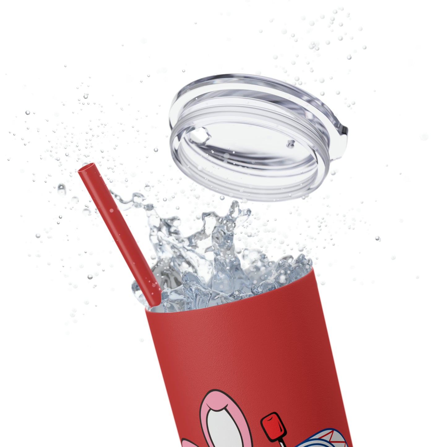 Skinny Tumbler with Straw, 20oz