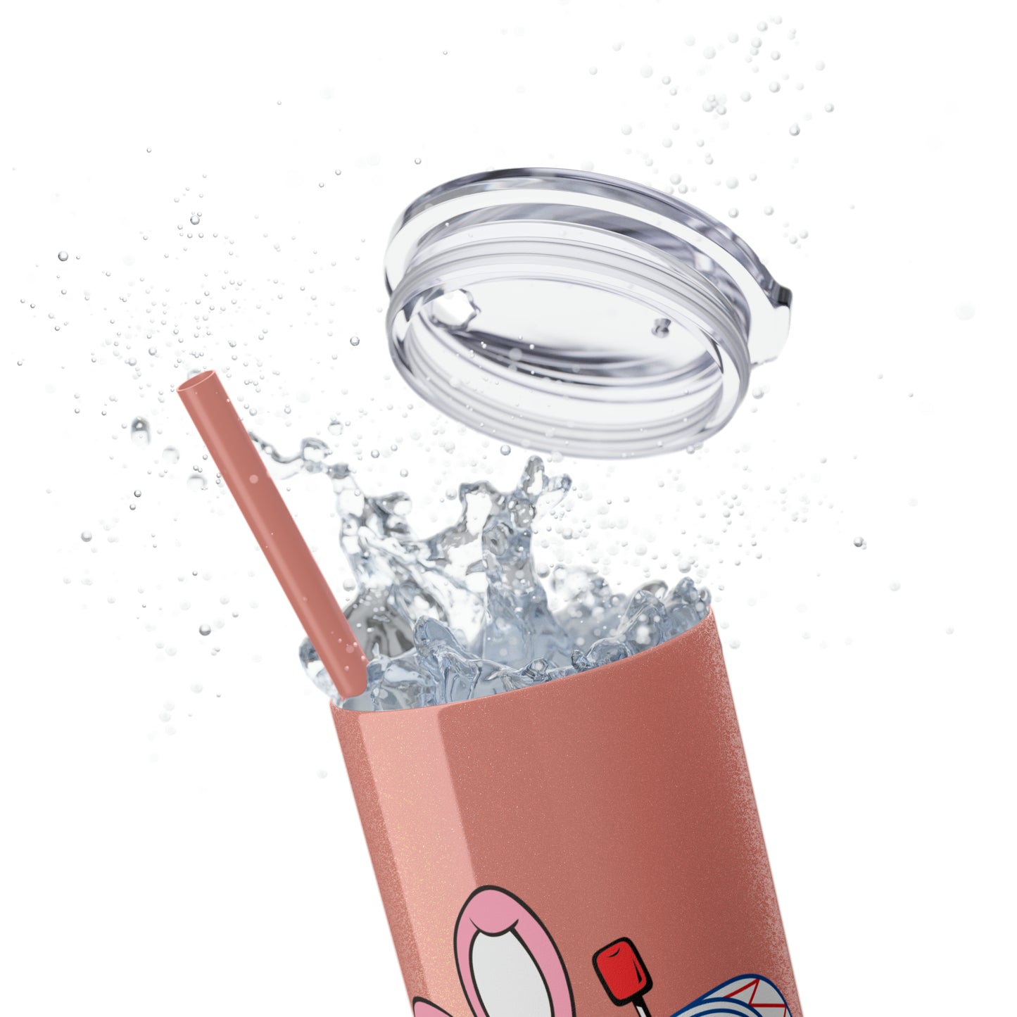 Skinny Tumbler with Straw, 20oz