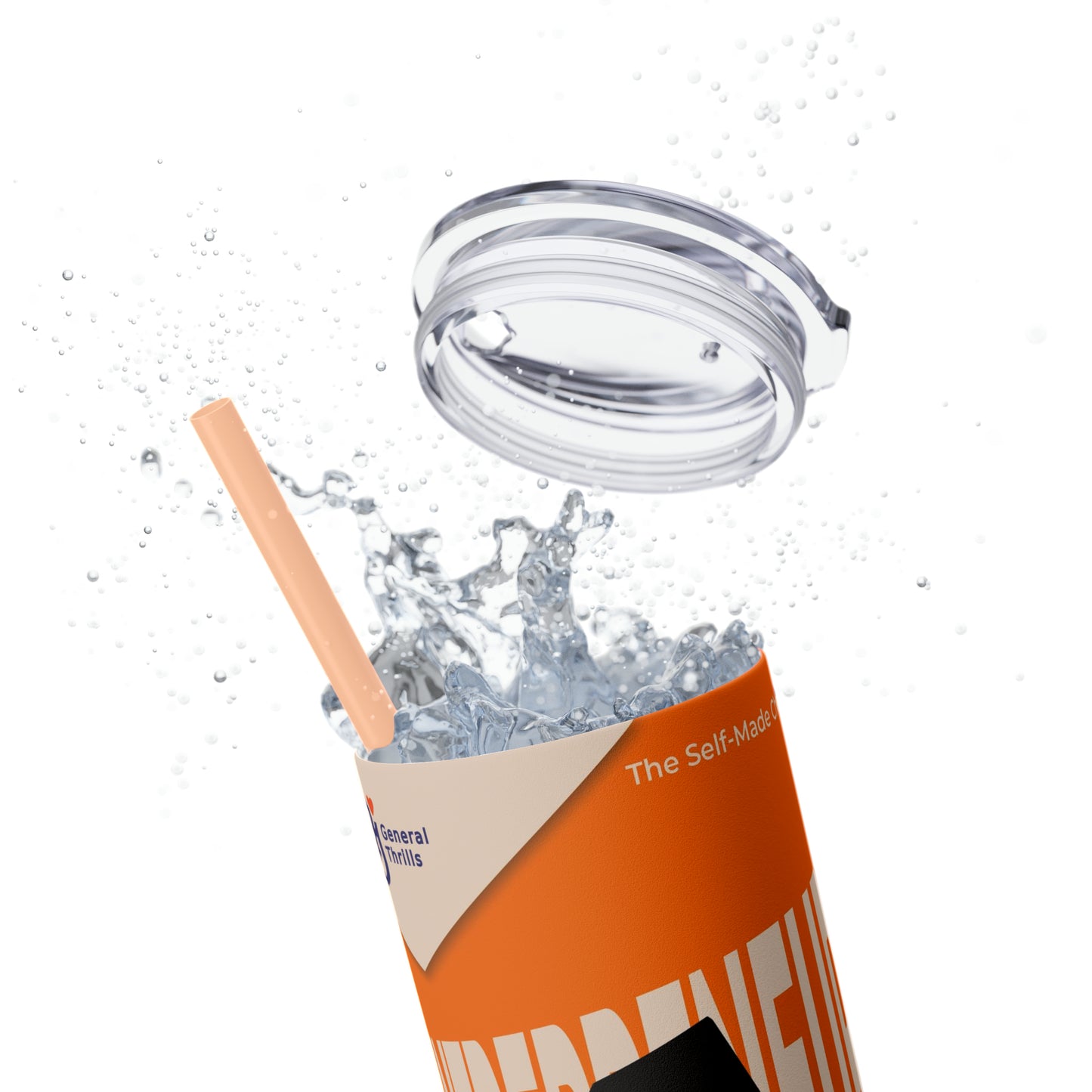 Skinny Tumbler with Straw, 20oz