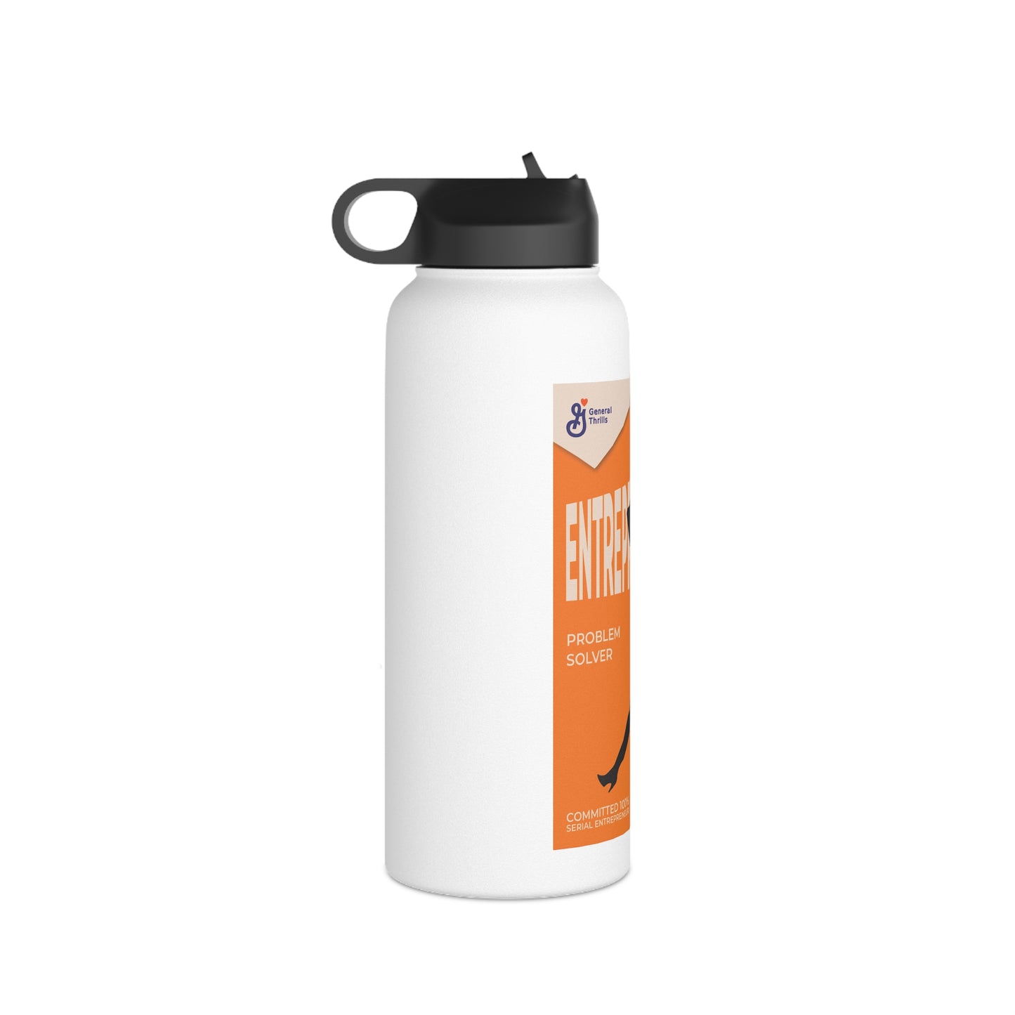 Stainless Steel Water Bottle, Standard Lid