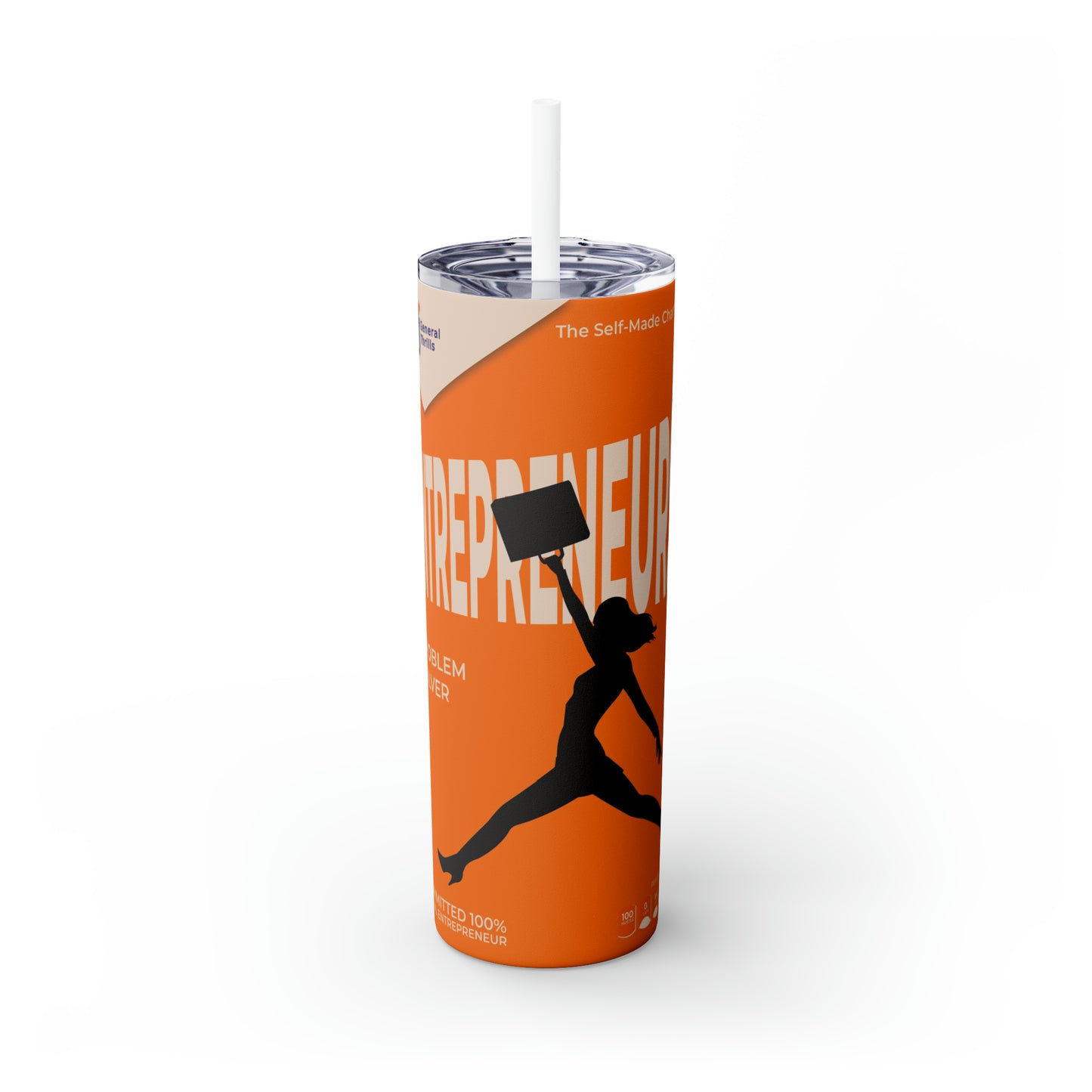 Skinny Tumbler with Straw, 20oz