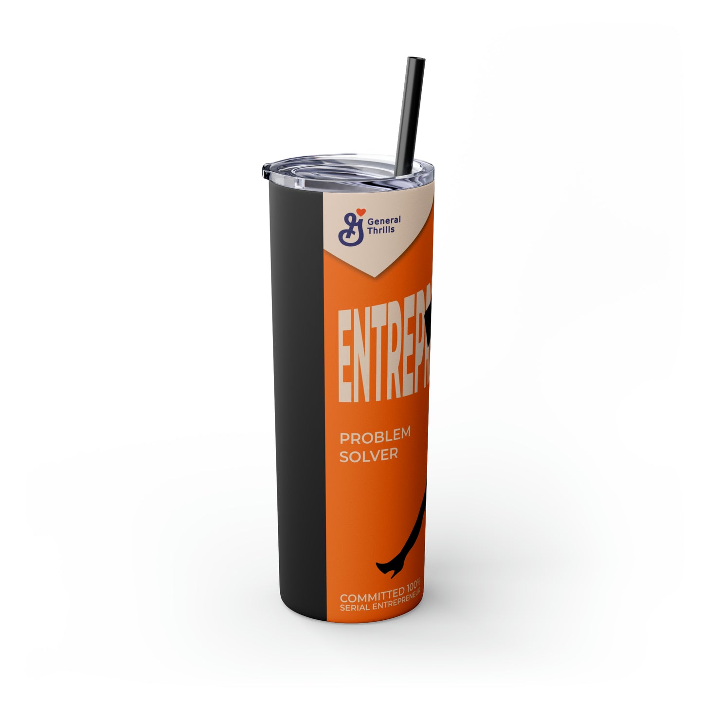 Skinny Tumbler with Straw, 20oz