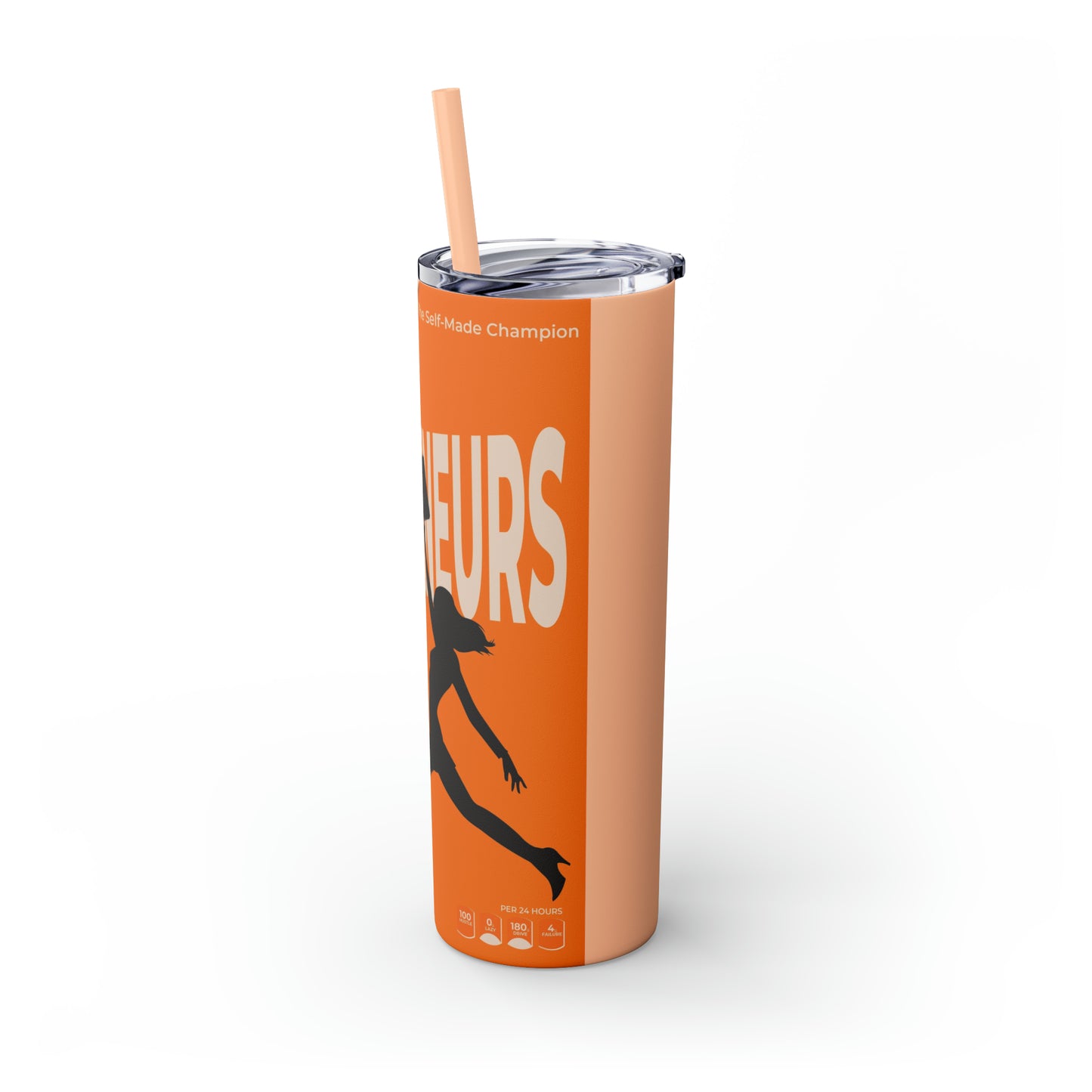 Skinny Tumbler with Straw, 20oz