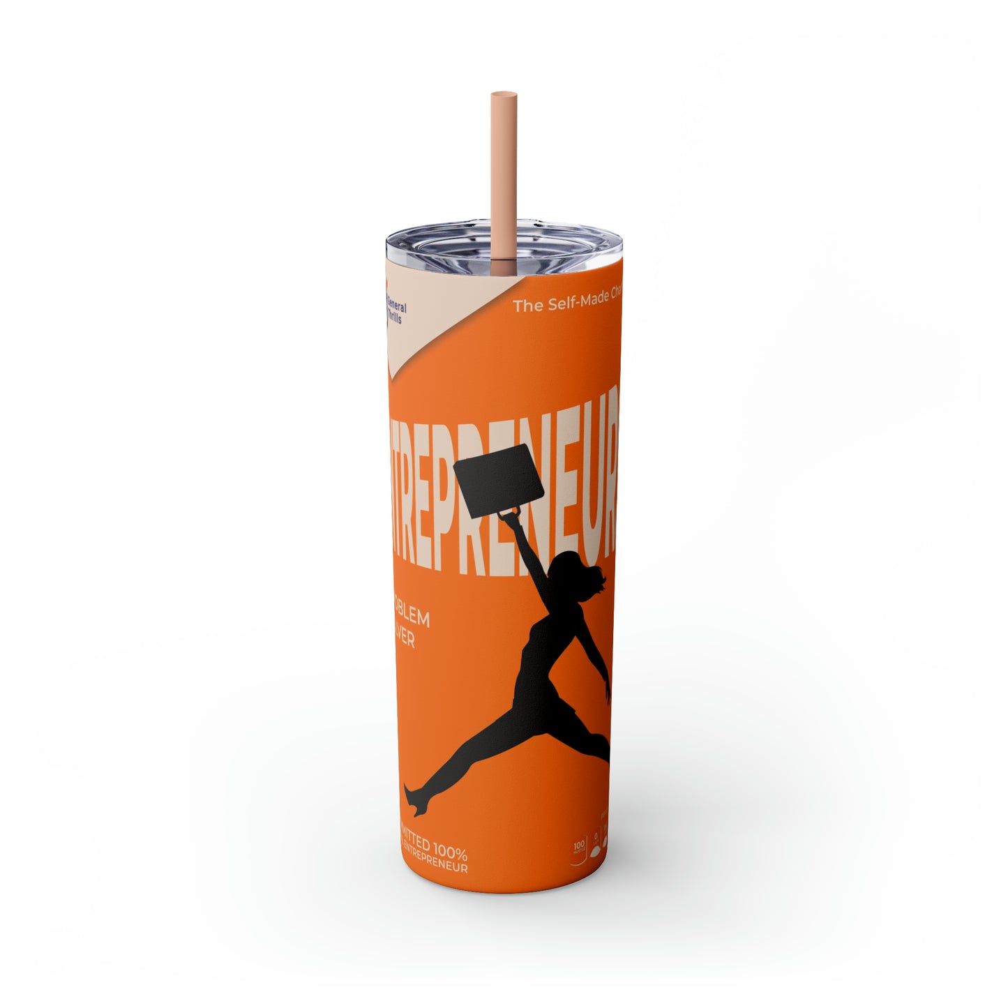 Skinny Tumbler with Straw, 20oz