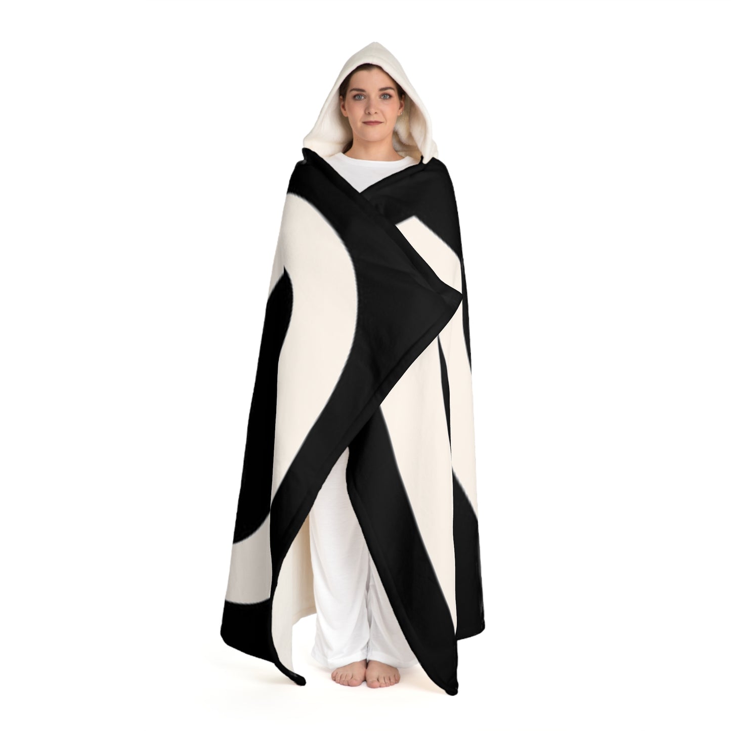 Hooded Sherpa Fleece Blanket