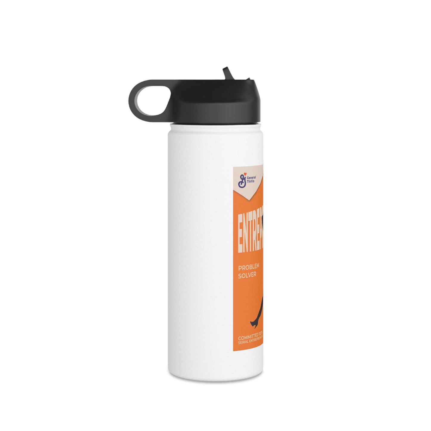 Stainless Steel Water Bottle, Standard Lid