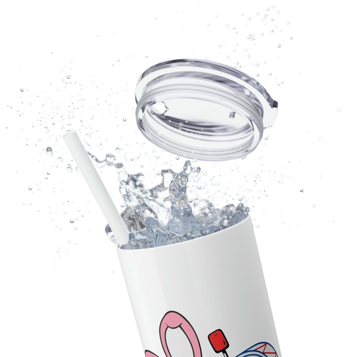 Skinny Tumbler with Straw, 20oz