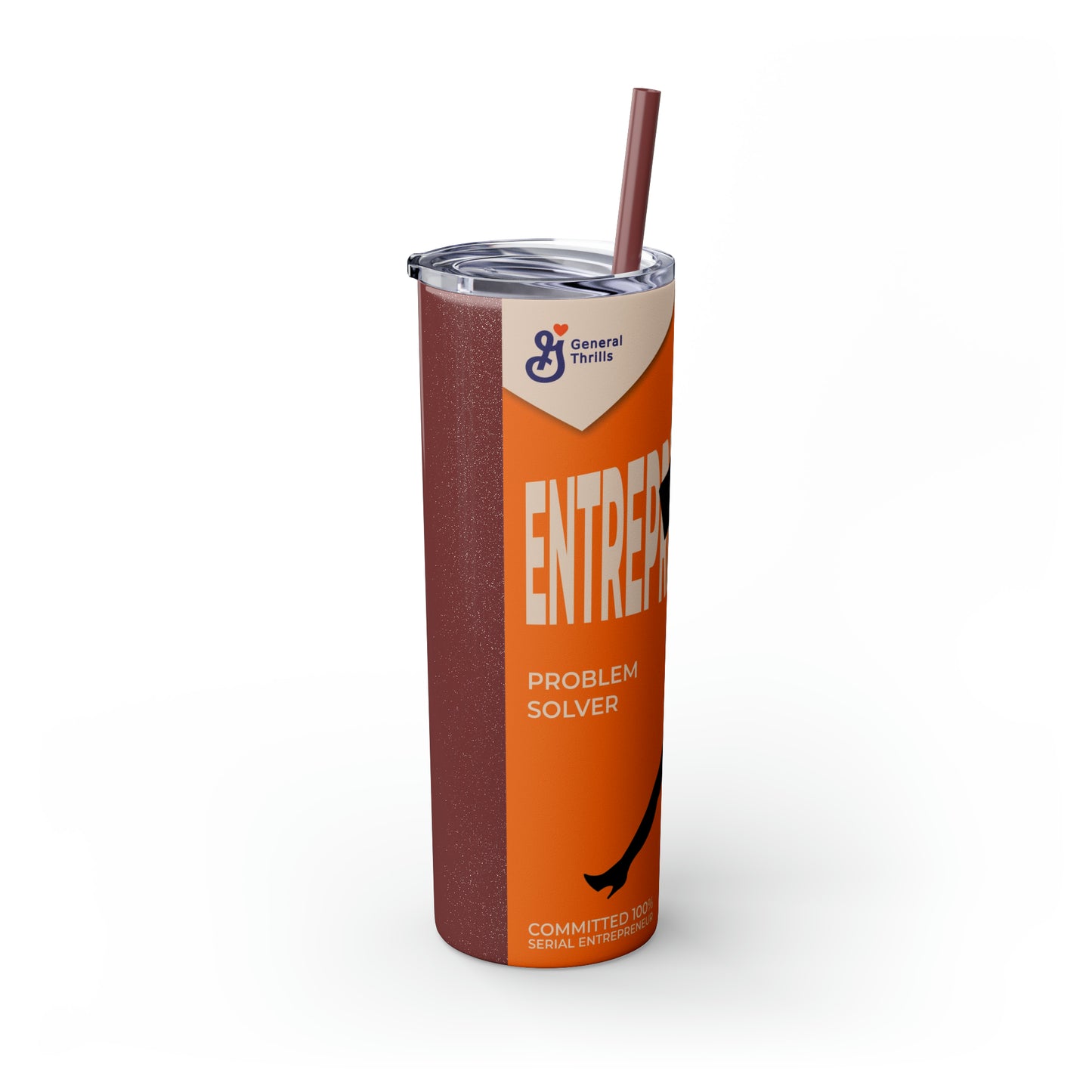 Skinny Tumbler with Straw, 20oz