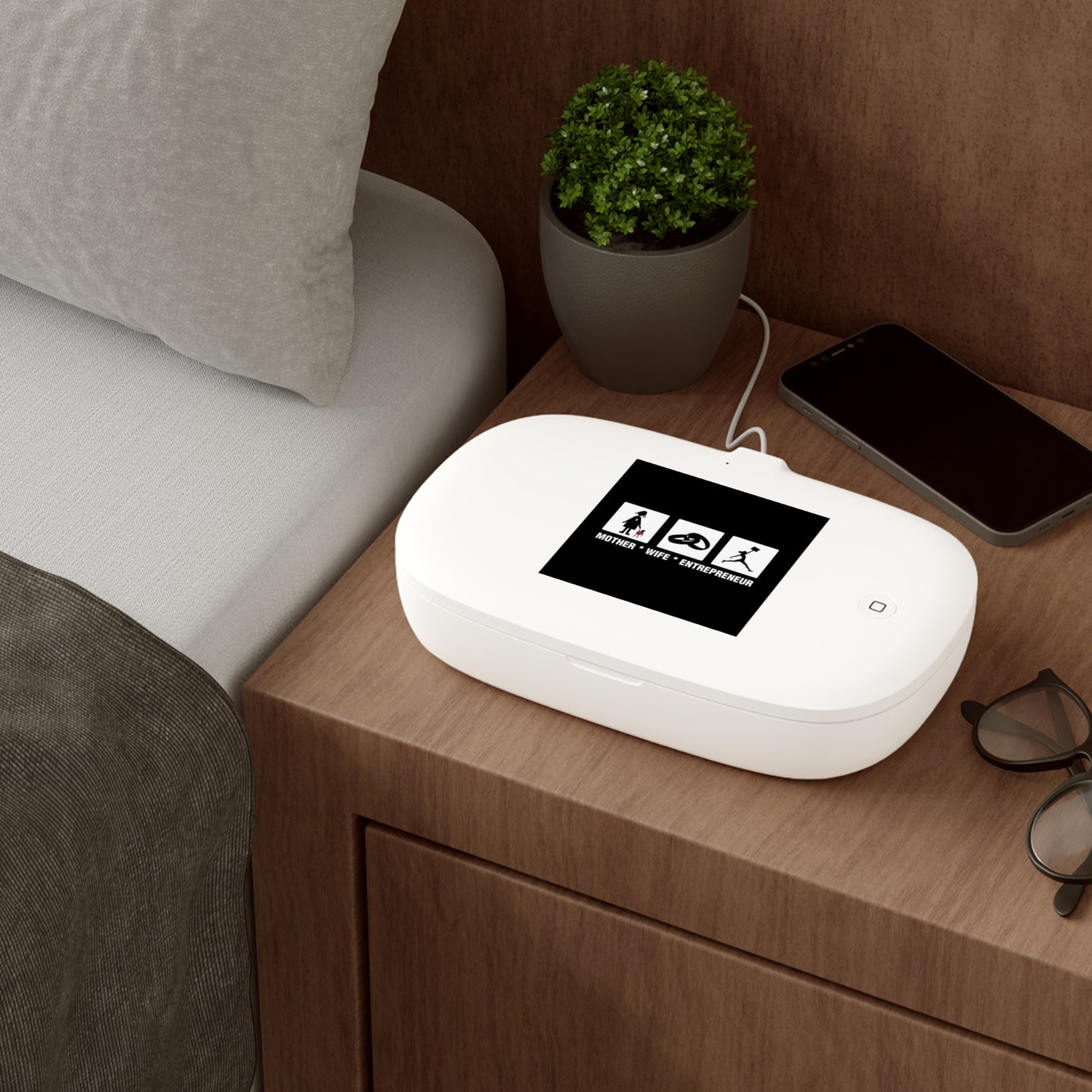 UV Phone Sanitizer and Wireless Charging Pad