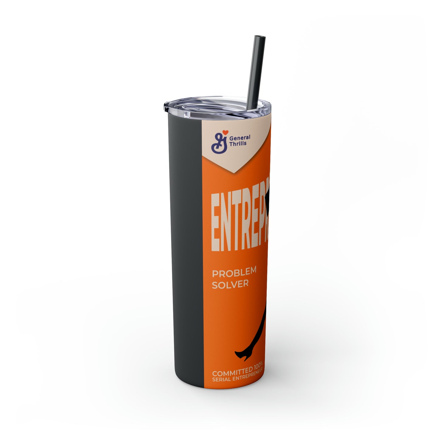 Skinny Tumbler with Straw, 20oz