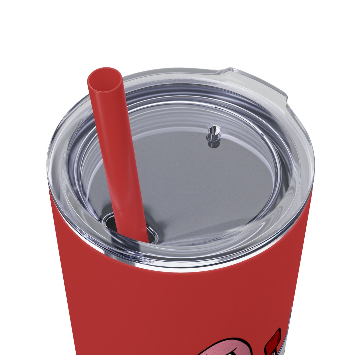 Skinny Tumbler with Straw, 20oz