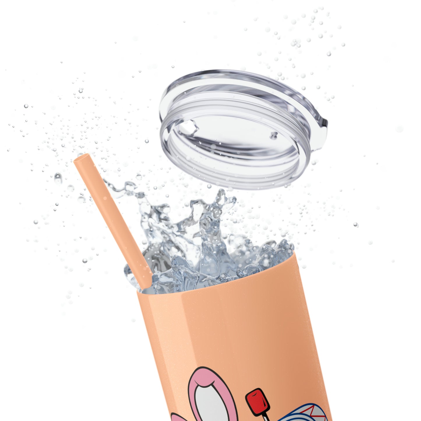 Skinny Tumbler with Straw, 20oz