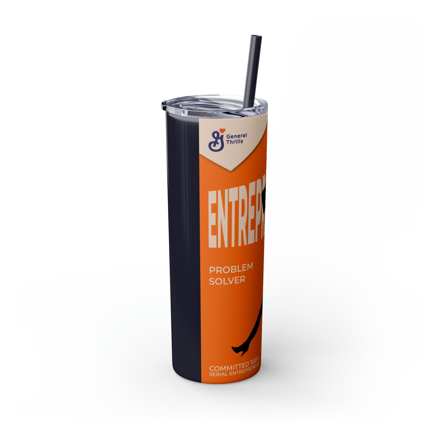 Skinny Tumbler with Straw, 20oz