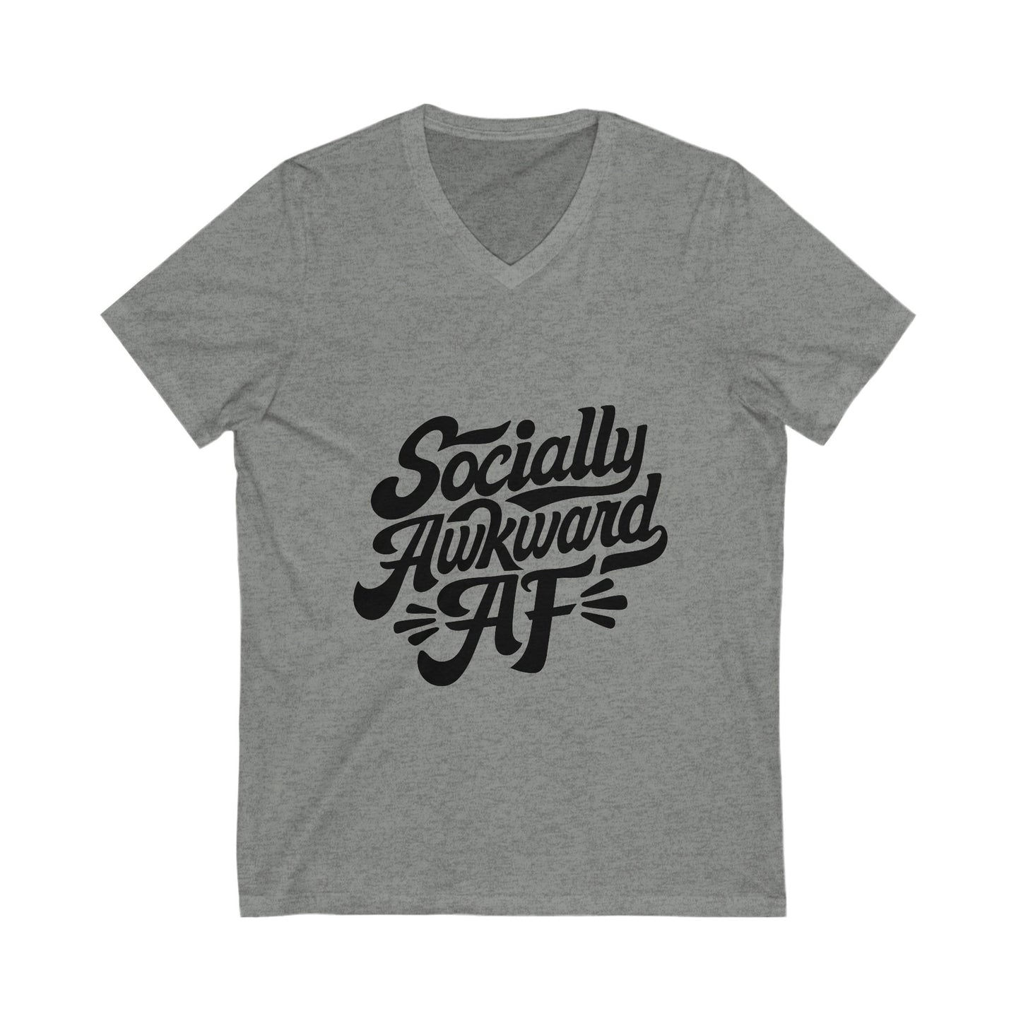 Unisex Jersey Short Sleeve V-Neck Tee