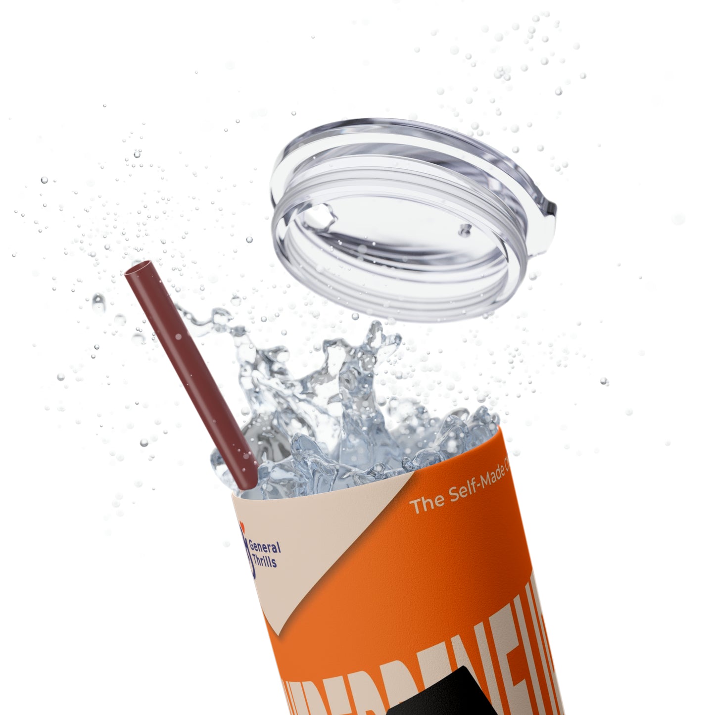 Skinny Tumbler with Straw, 20oz