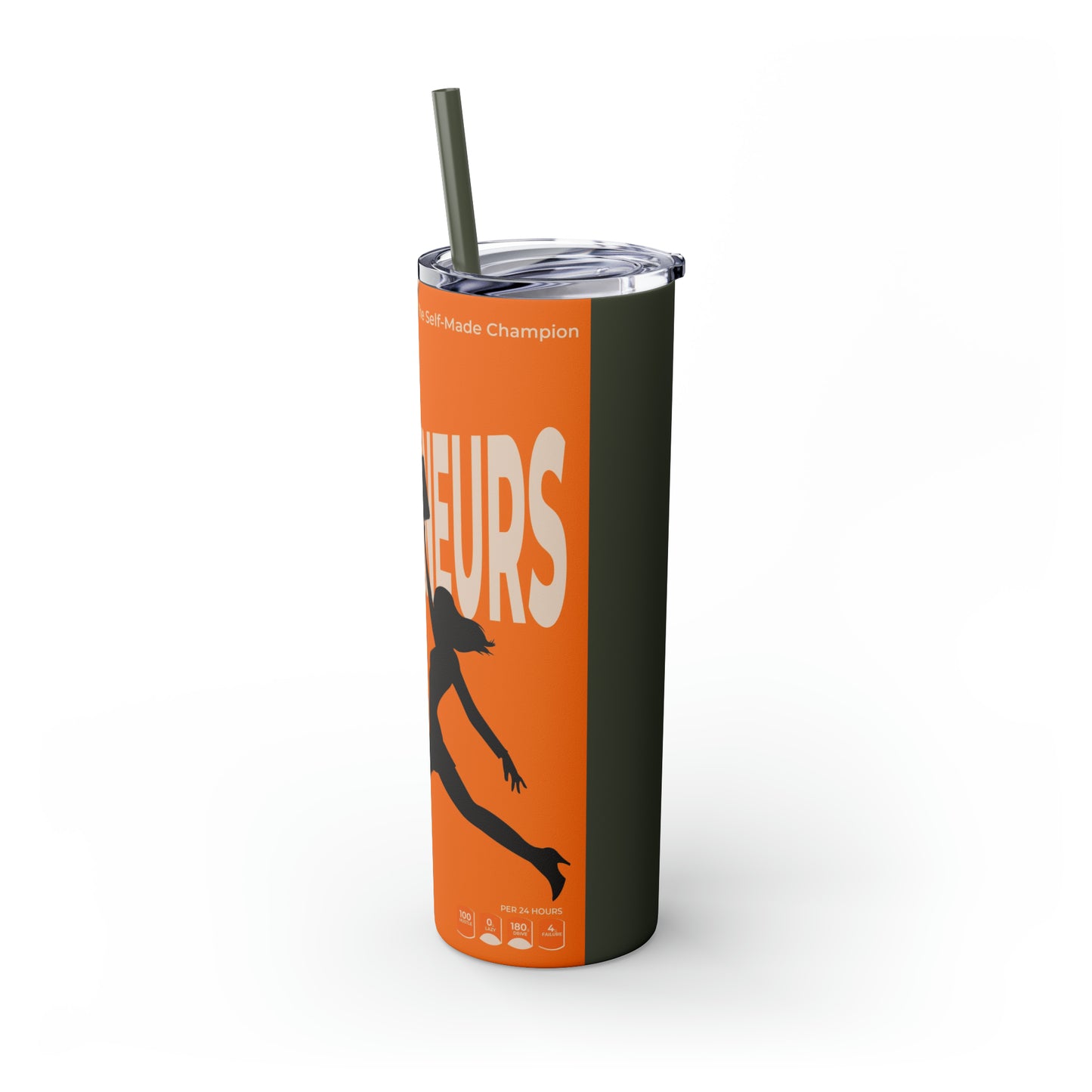 Skinny Tumbler with Straw, 20oz