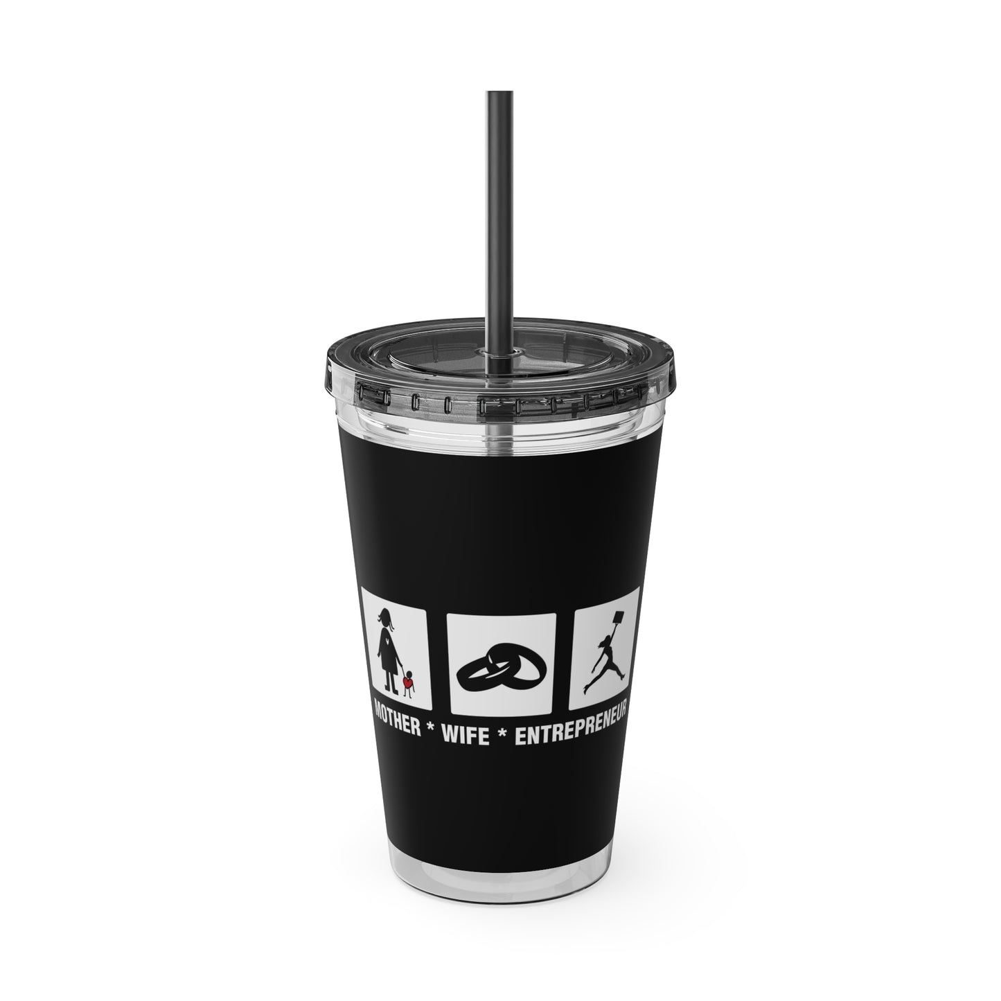 Sunsplash Tumbler with Straw, 16oz