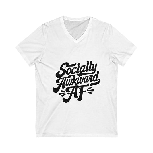 Unisex Jersey Short Sleeve V-Neck Tee