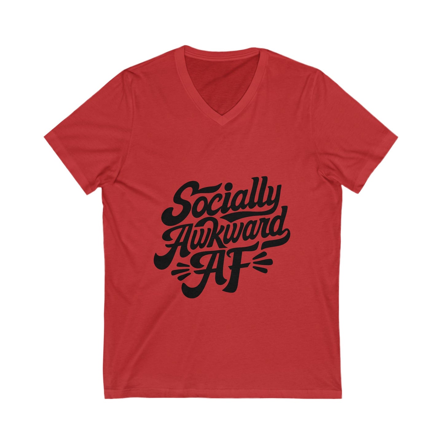 Unisex Jersey Short Sleeve V-Neck Tee