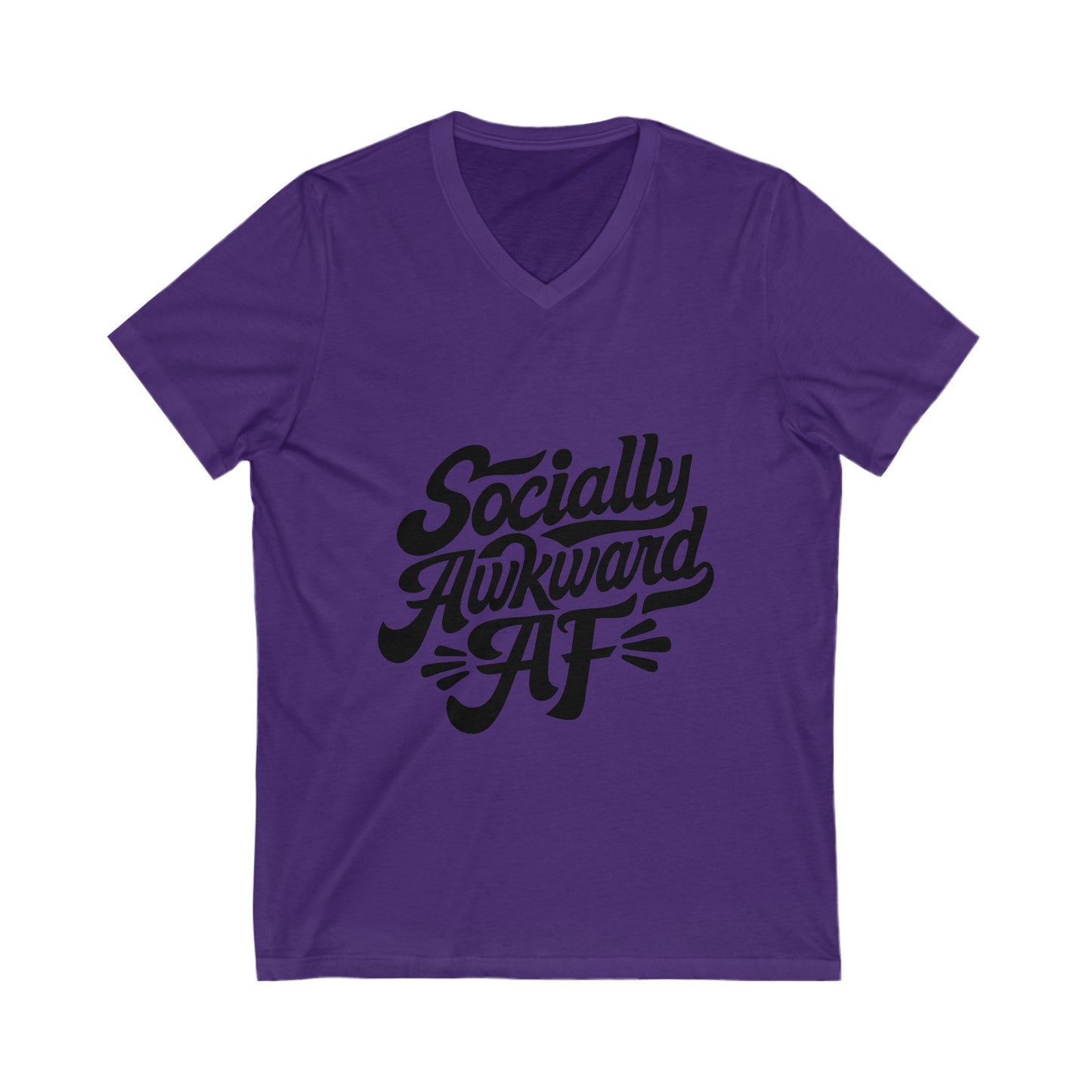 Unisex Jersey Short Sleeve V-Neck Tee