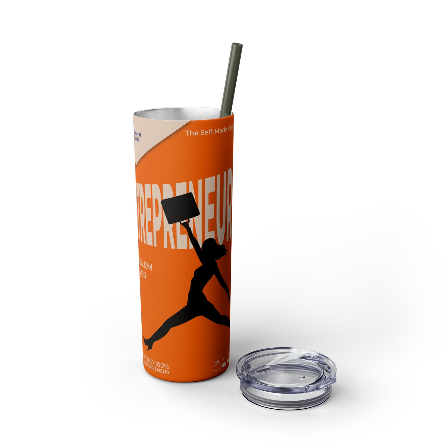 Skinny Tumbler with Straw, 20oz