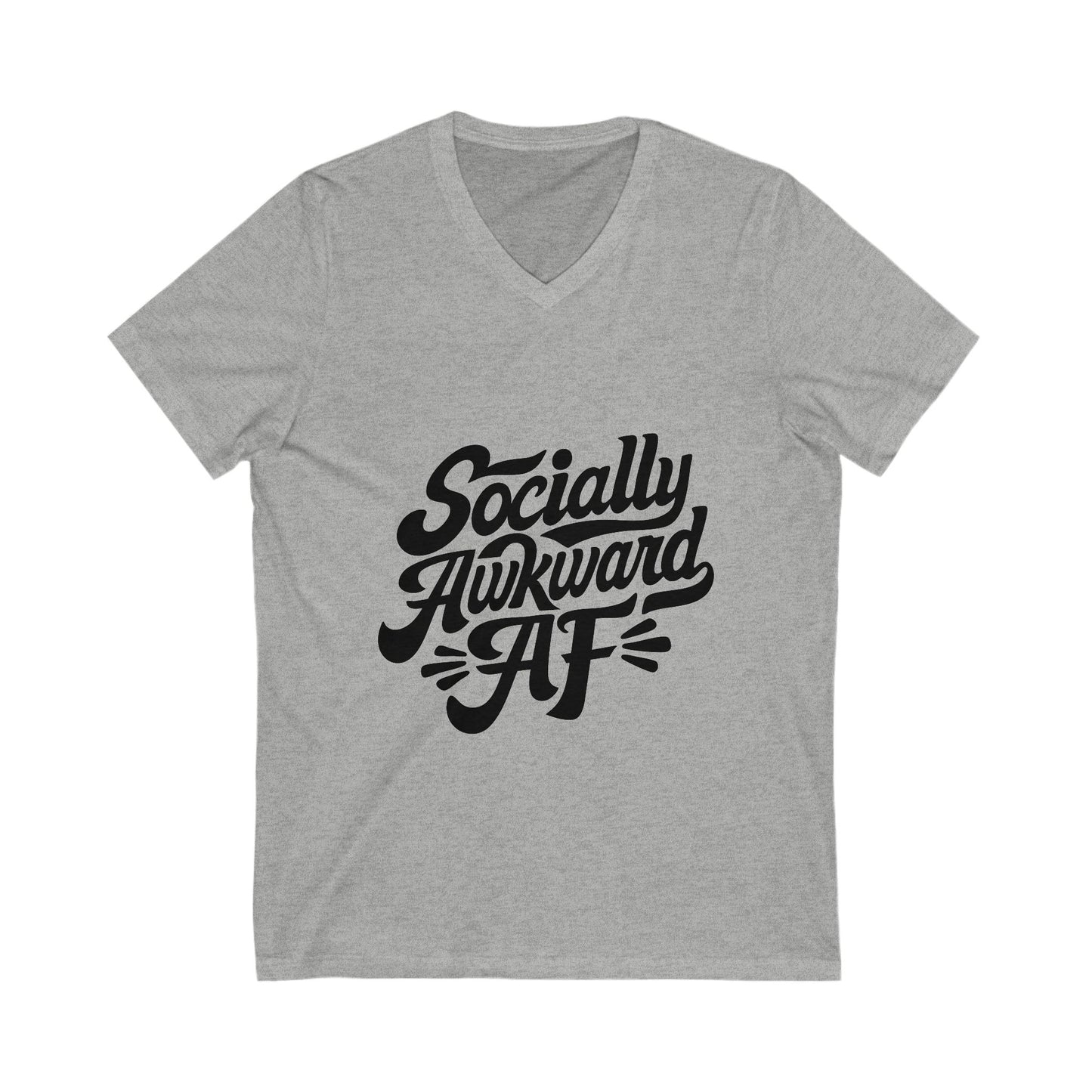 Unisex Jersey Short Sleeve V-Neck Tee