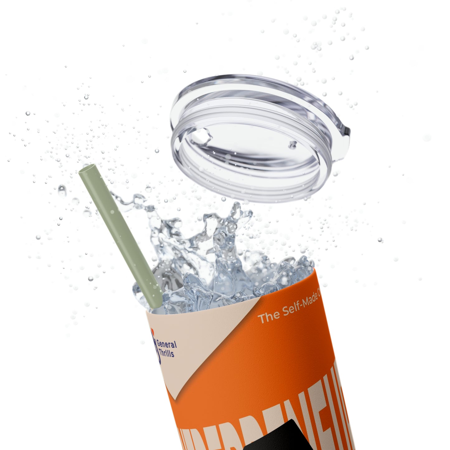 Skinny Tumbler with Straw, 20oz