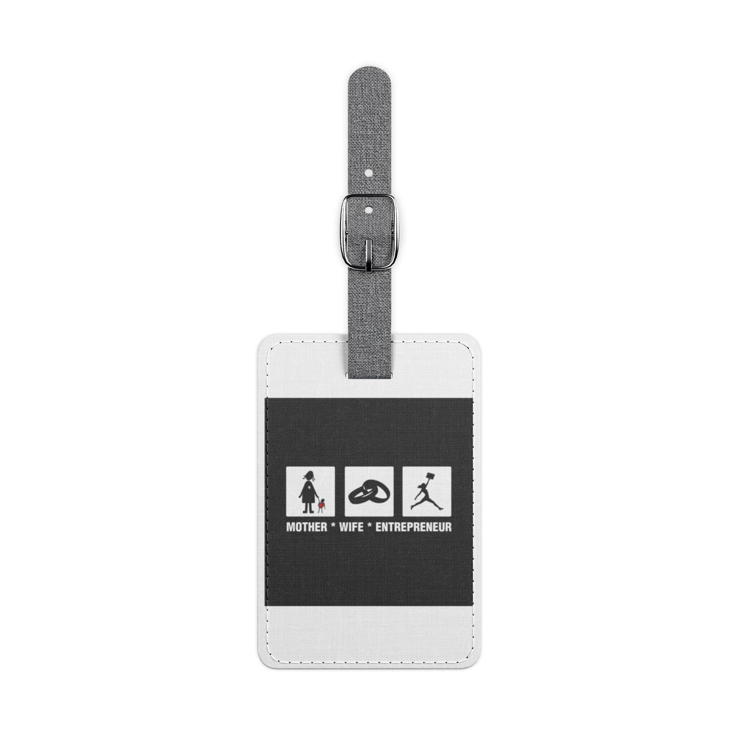 Saffiano Polyester Luggage Tag, Rectangle