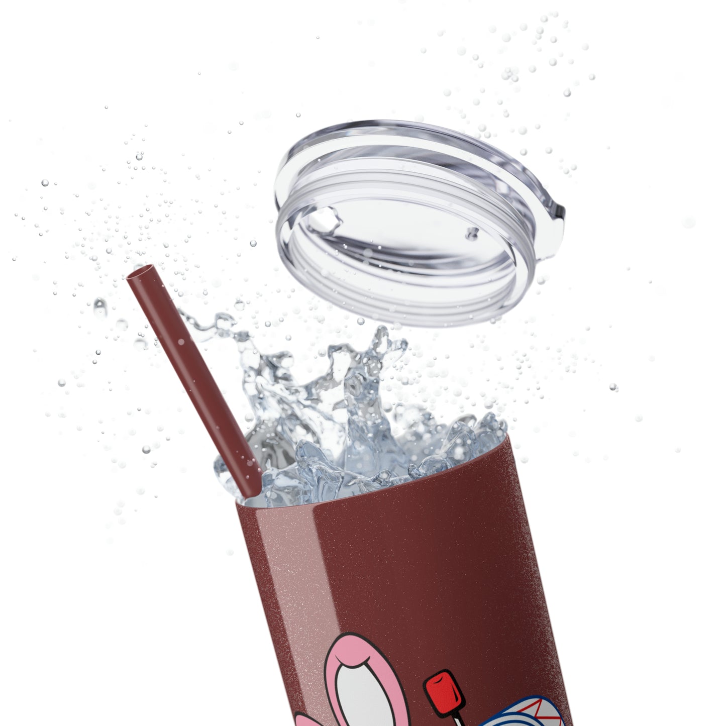 Skinny Tumbler with Straw, 20oz