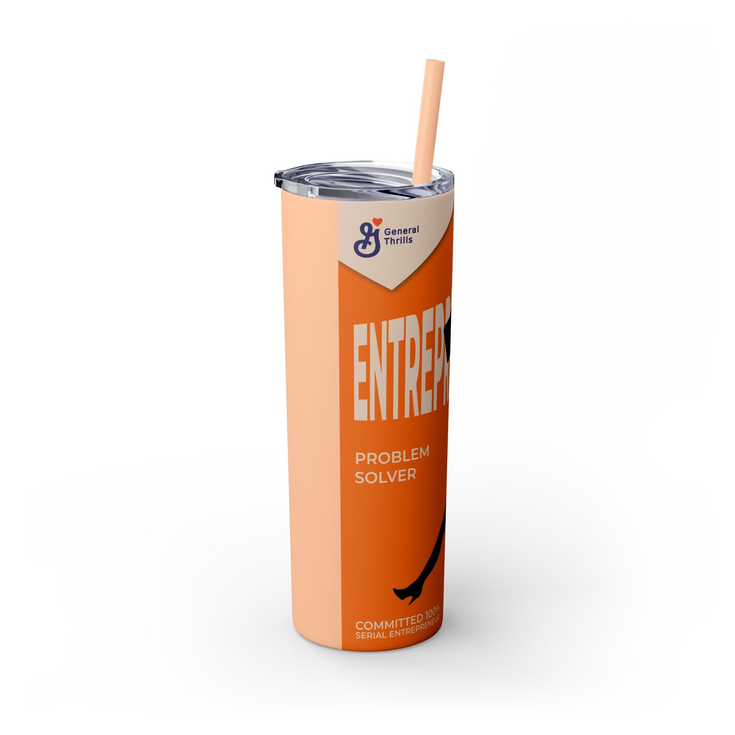 Skinny Tumbler with Straw, 20oz