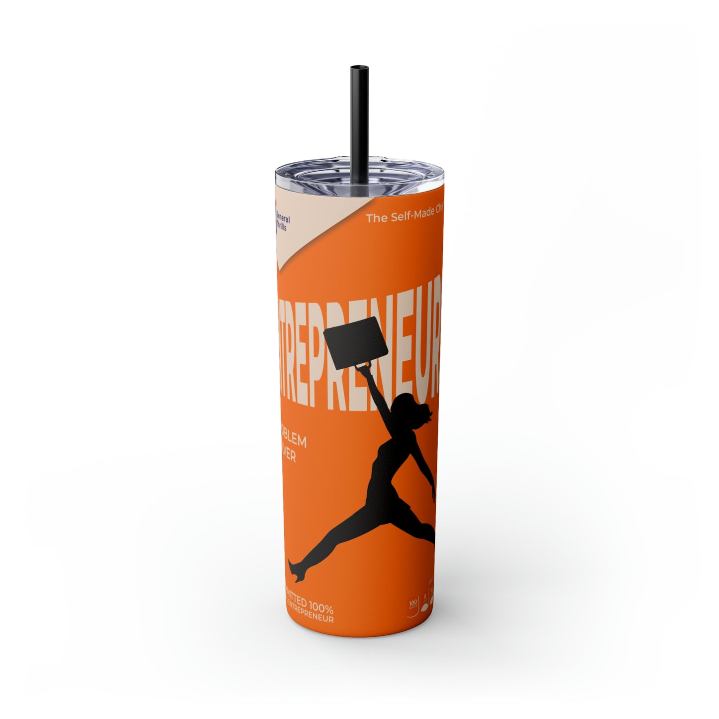 Skinny Tumbler with Straw, 20oz