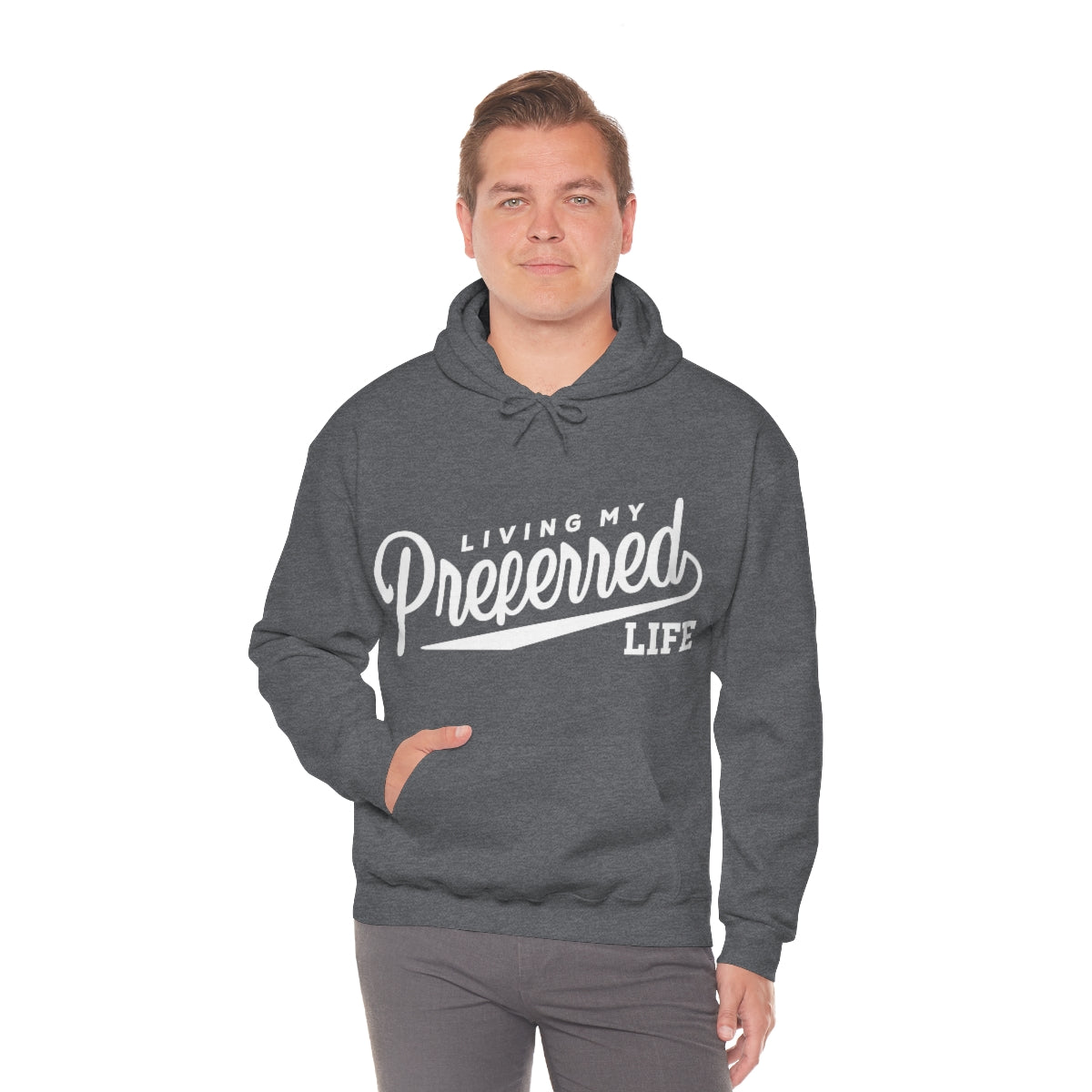 Client's Living My Preferred Life - Unisex Heavy Blend™ Hooded Sweatshirt