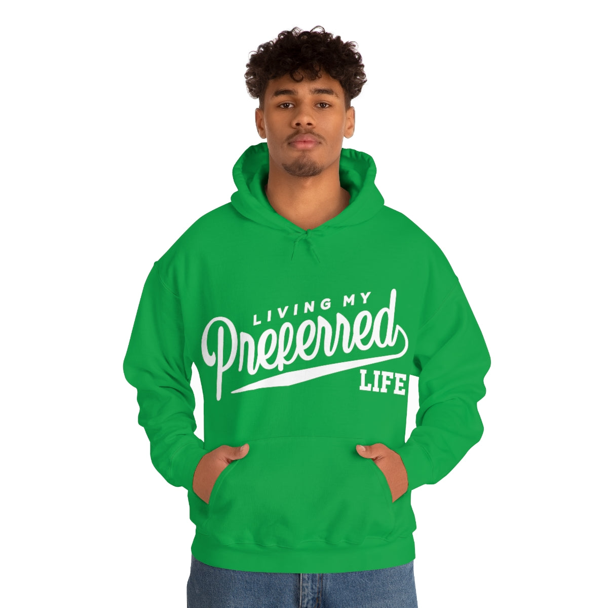 Client's Living My Preferred Life - Unisex Heavy Blend™ Hooded Sweatshirt