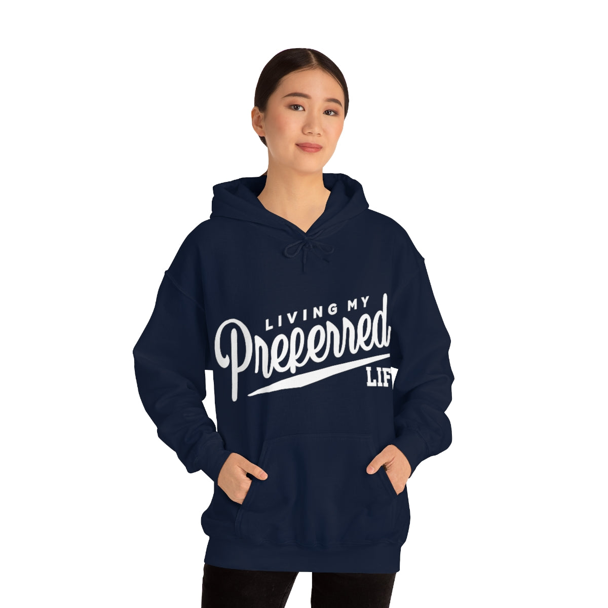 Client's Living My Preferred Life - Unisex Heavy Blend™ Hooded Sweatshirt