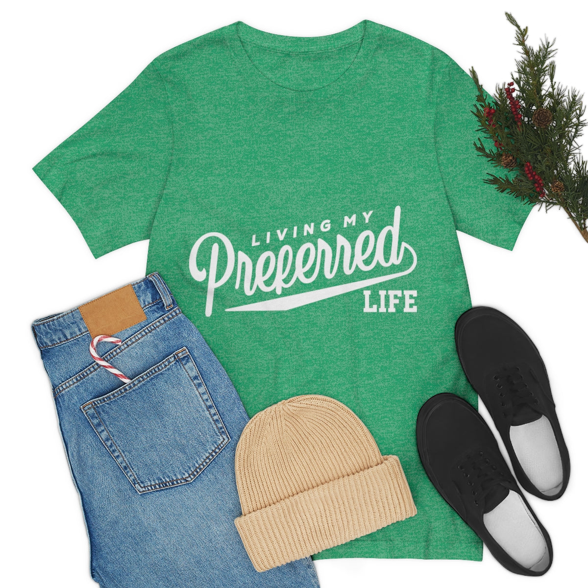 Client's Living My Preferred Life - Unisex Jersey Short Sleeve Tee