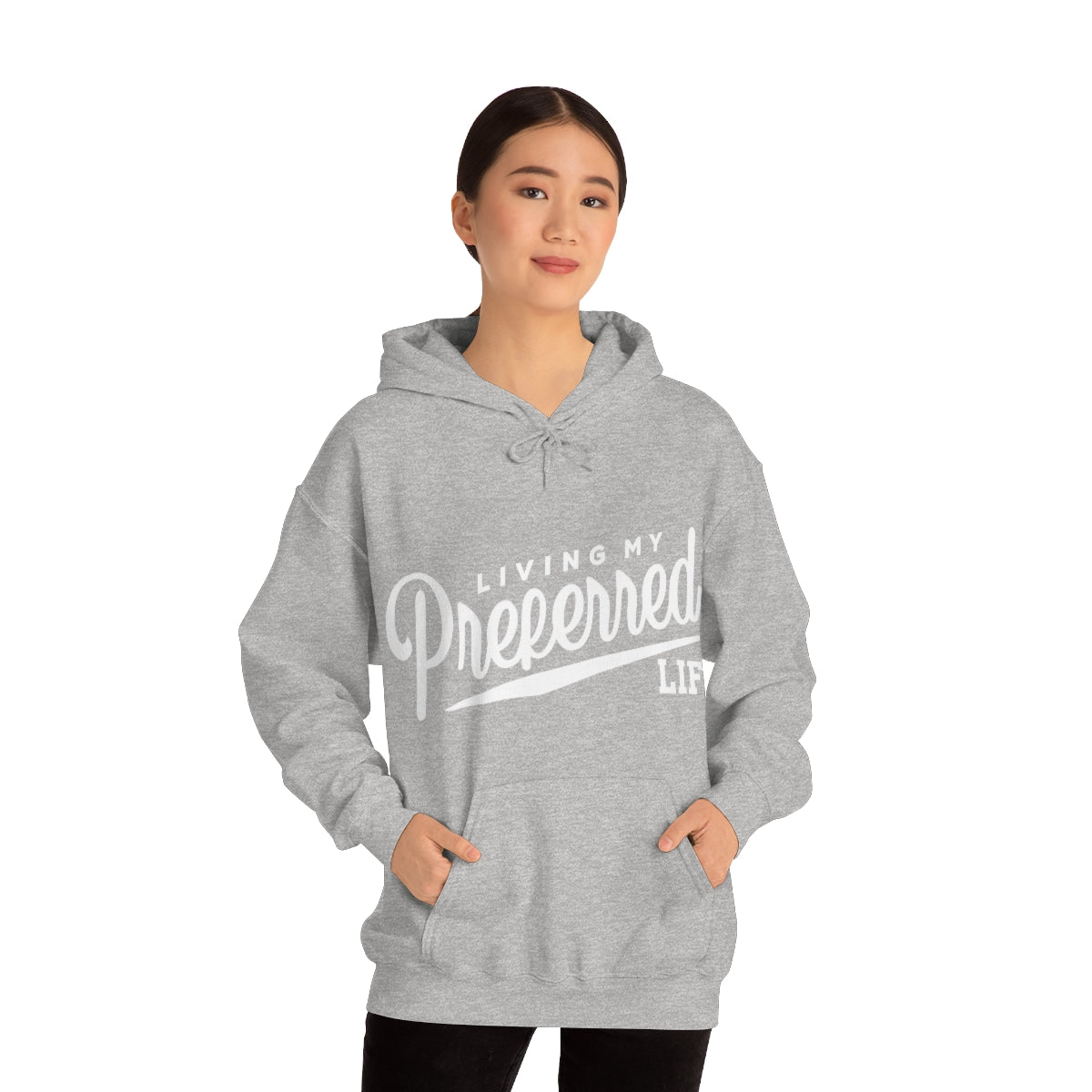 Client's Living My Preferred Life - Unisex Heavy Blend™ Hooded Sweatshirt